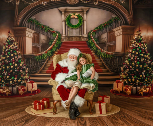 Grand Staircase Wood Planks Mat Floor