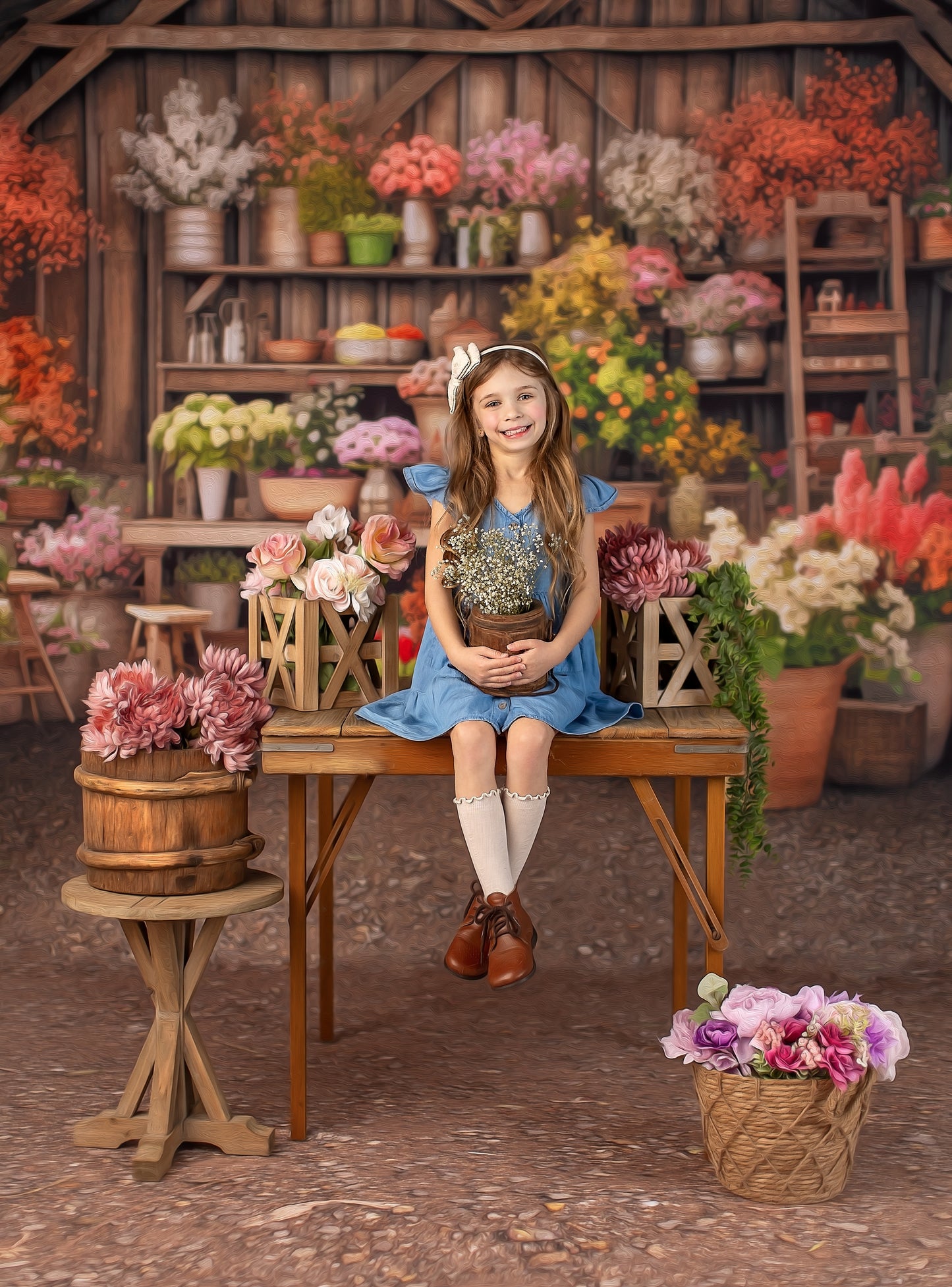 Grandma's Gardening Shed - With Sweep Option