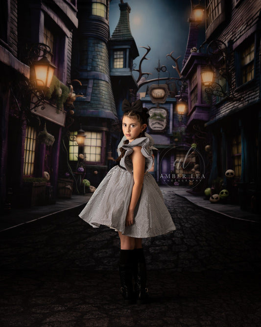 Halloween Town Street - Side Wall