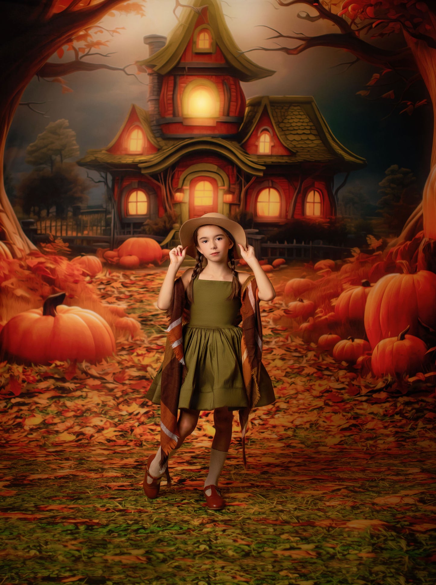 Haunted Hollow - Green House - With Sweep Option