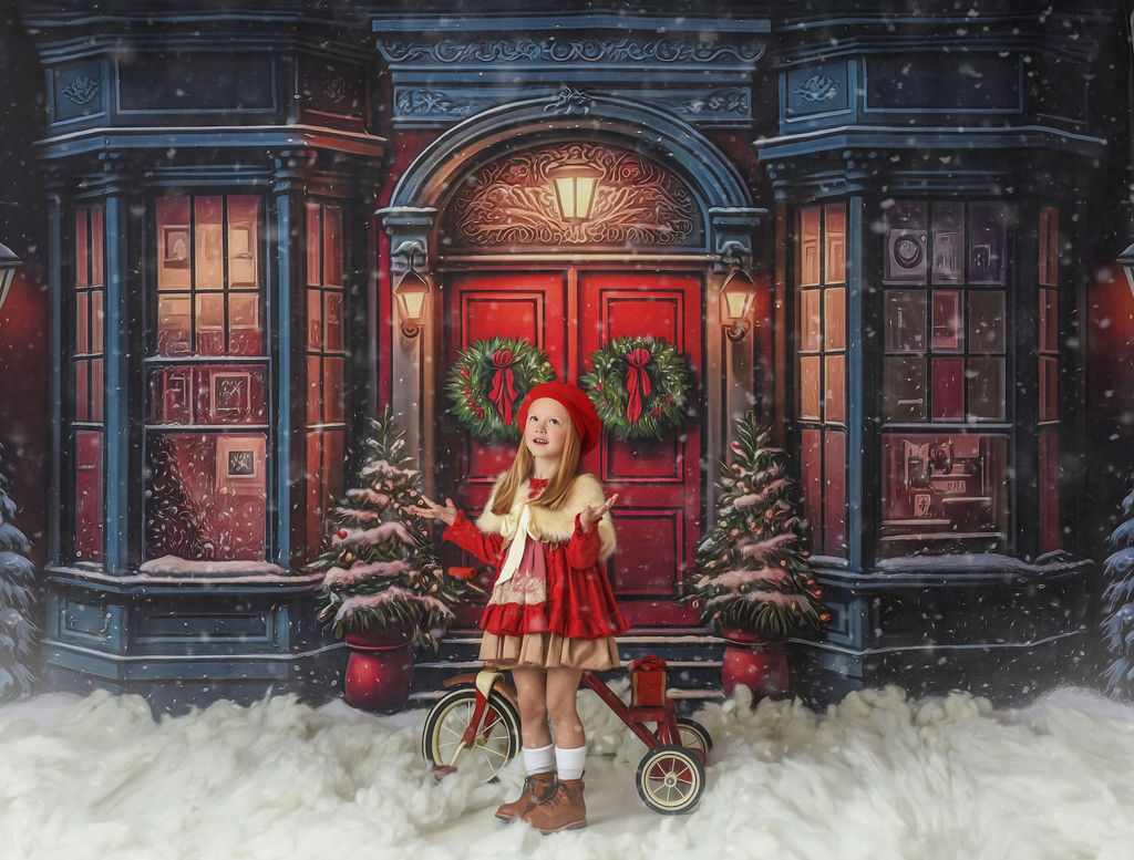 Heartfelt Holiday Home - Red Doors With Snow Floor Option - with Sweep Option