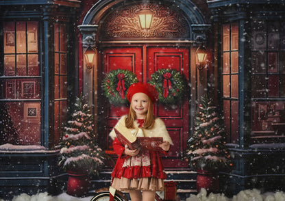 Heartfelt Holiday Home - Red Doors With Snow Floor Option - with Sweep Option