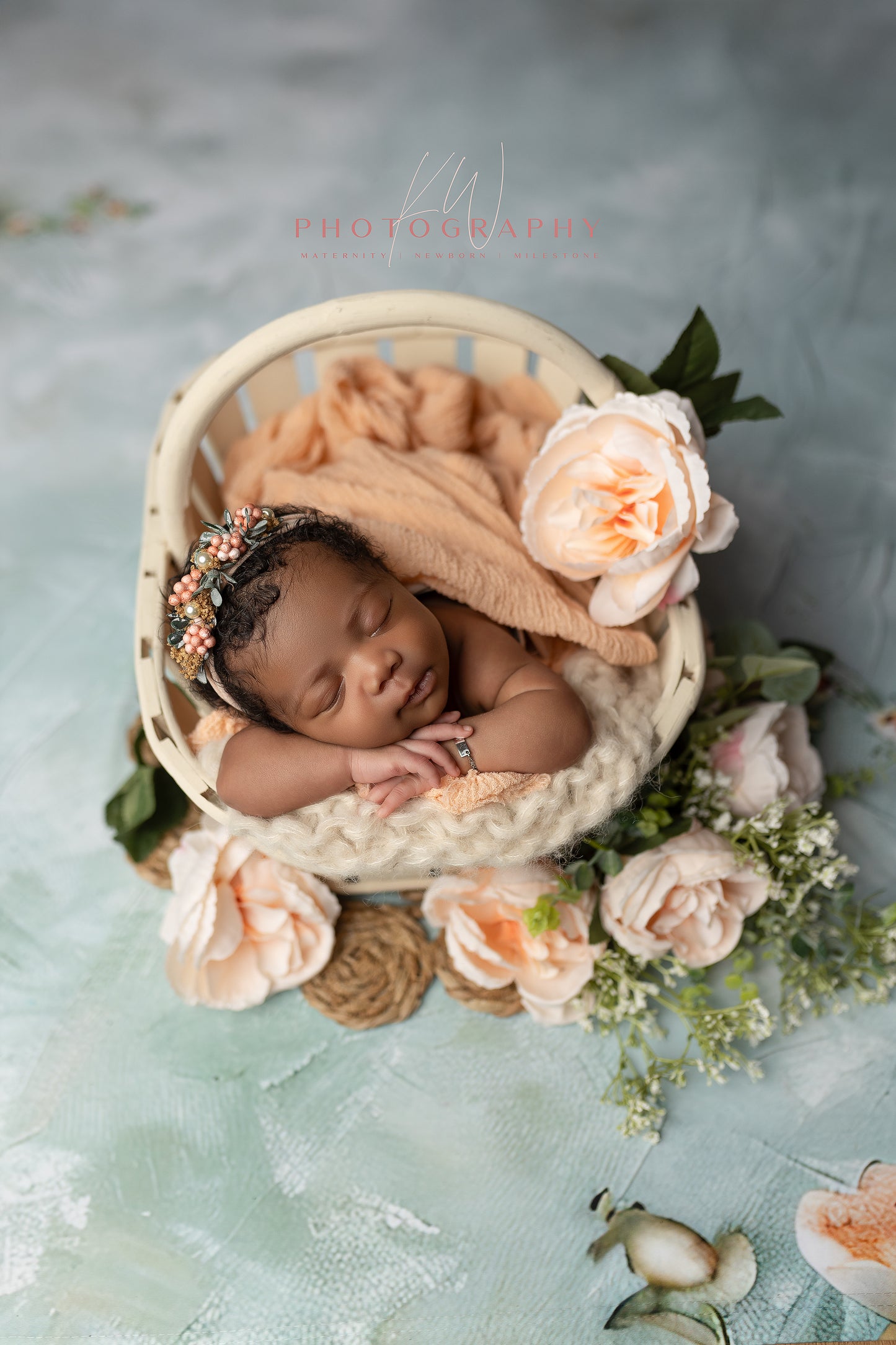 Hint of Peach Blooms - Petite