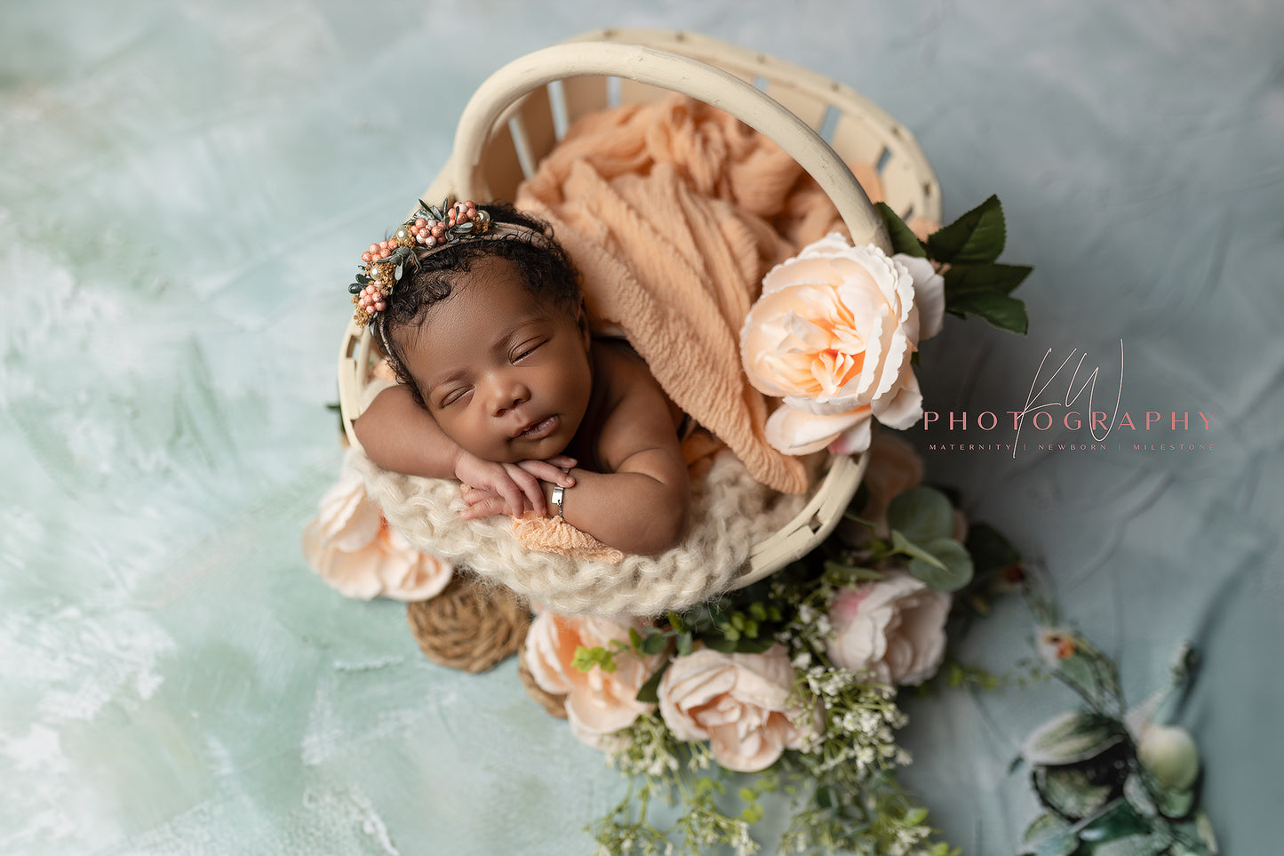 Hint of Peach Blooms - Petite