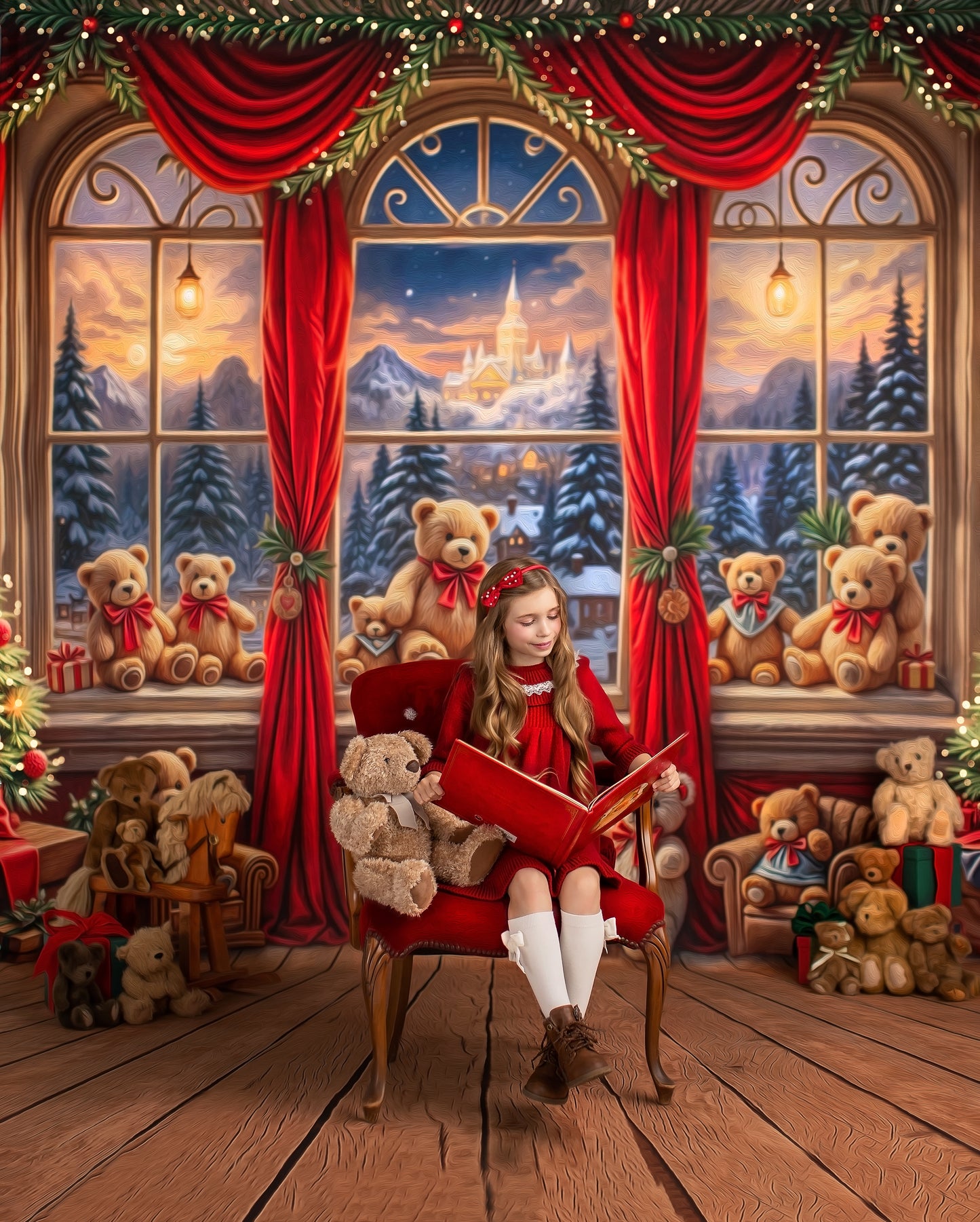 Holiday Bear Haven - with Sweep Option