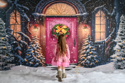 Home For The Holidays - Pink Door Option - with Sweep Option