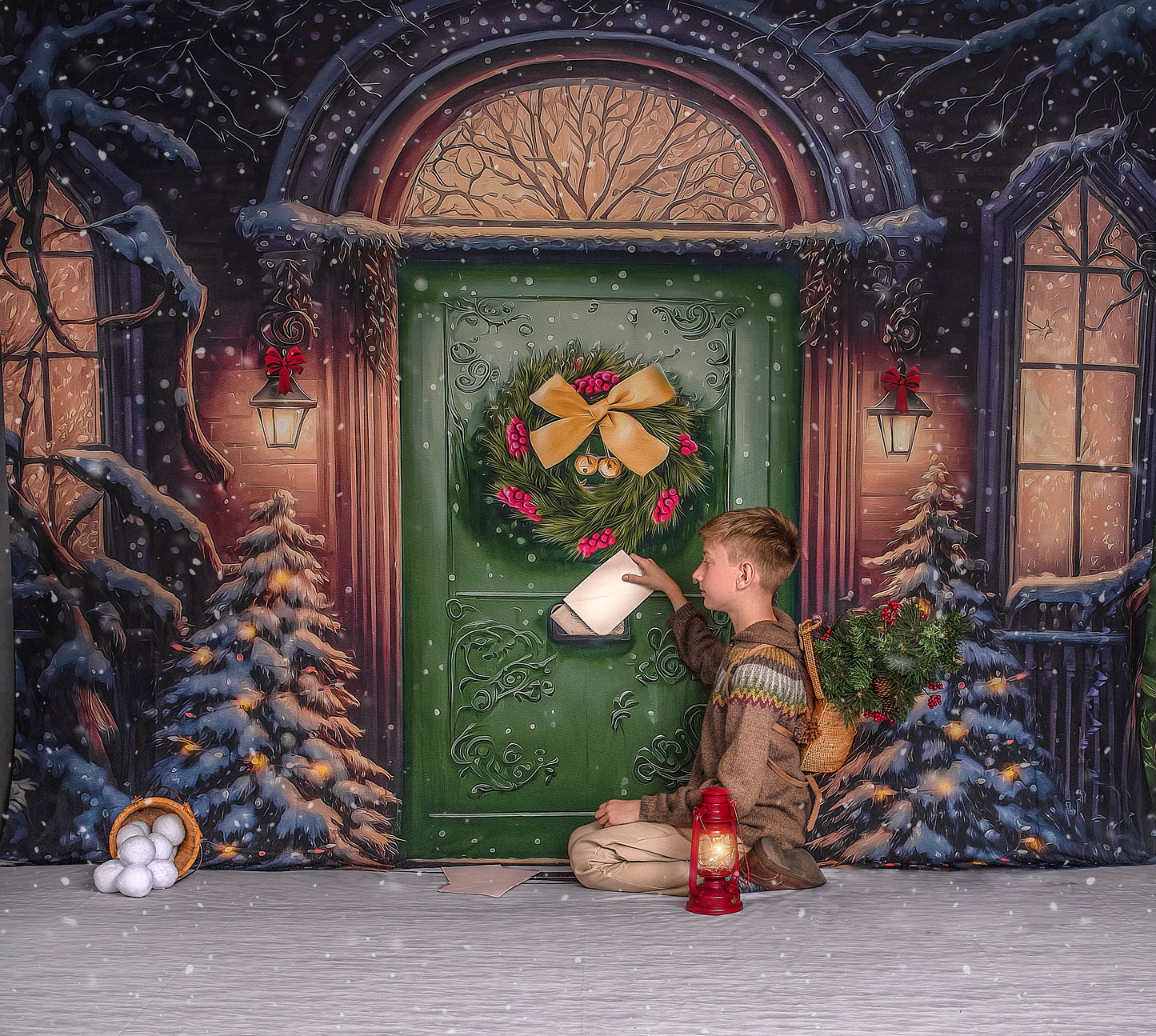 Home For The Holidays - Green Door Option - with Sweep Option