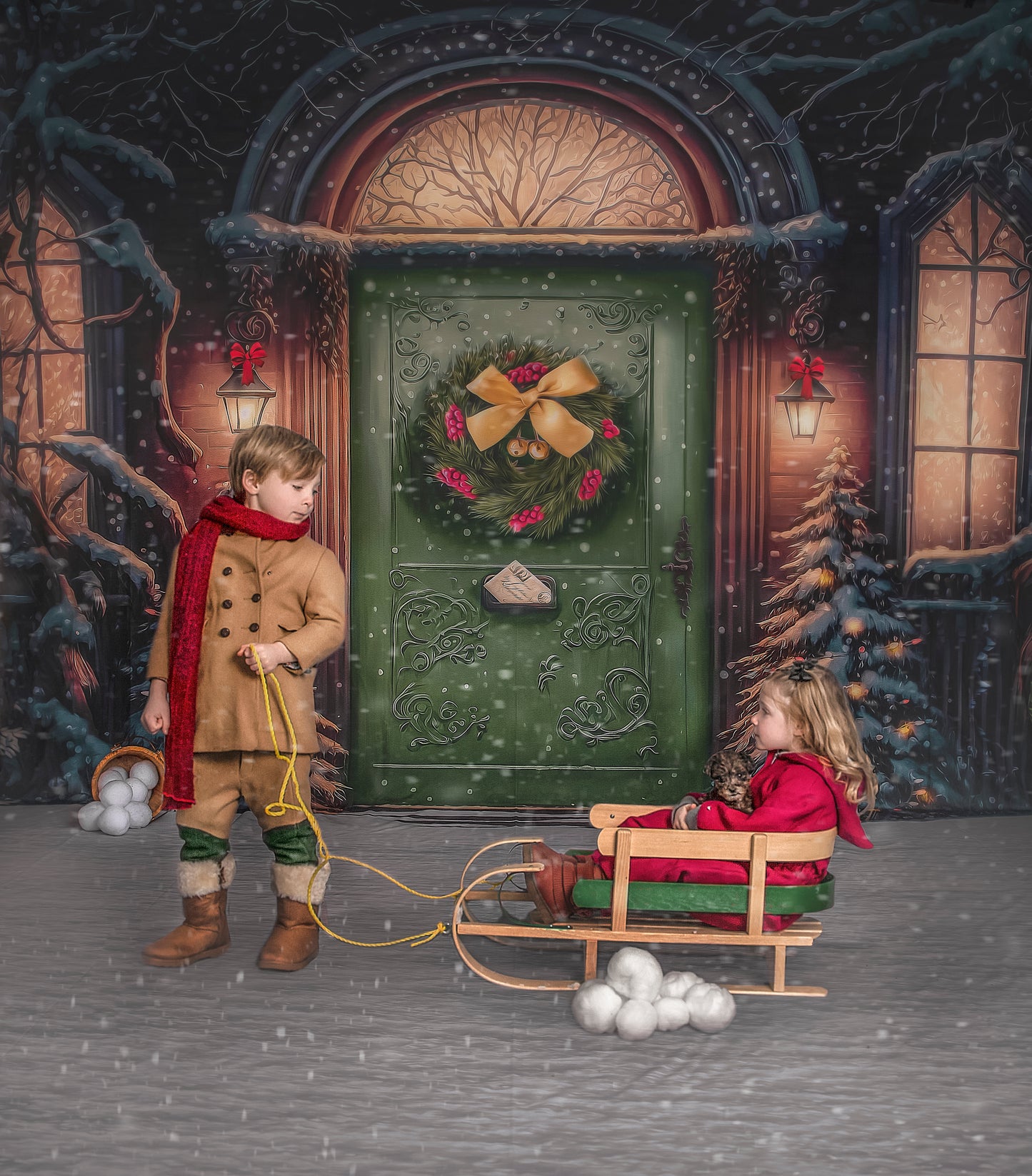 Home For The Holidays - Green Door Option - with Sweep Option