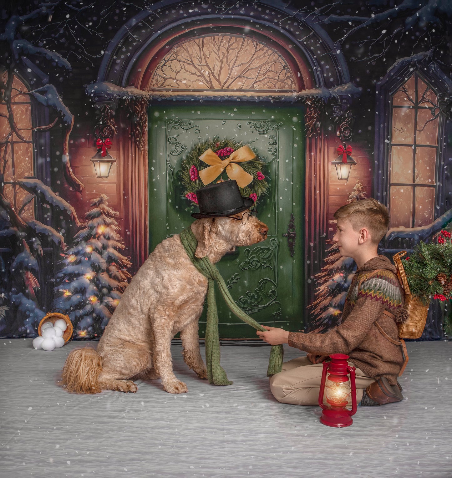 Home For The Holidays - Green Door Option - with Sweep Option