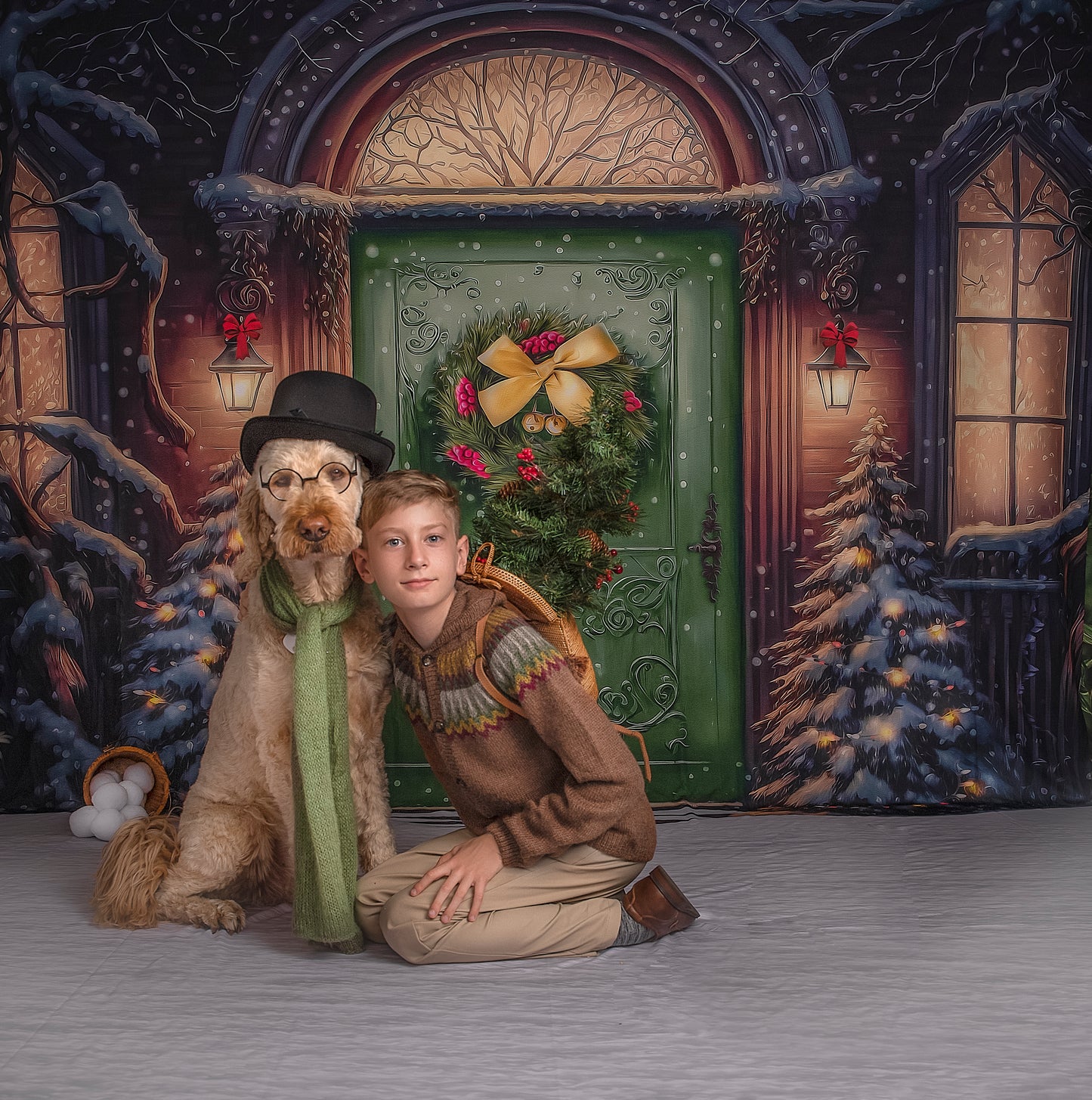 Home For The Holidays - Green Door Option - with Sweep Option