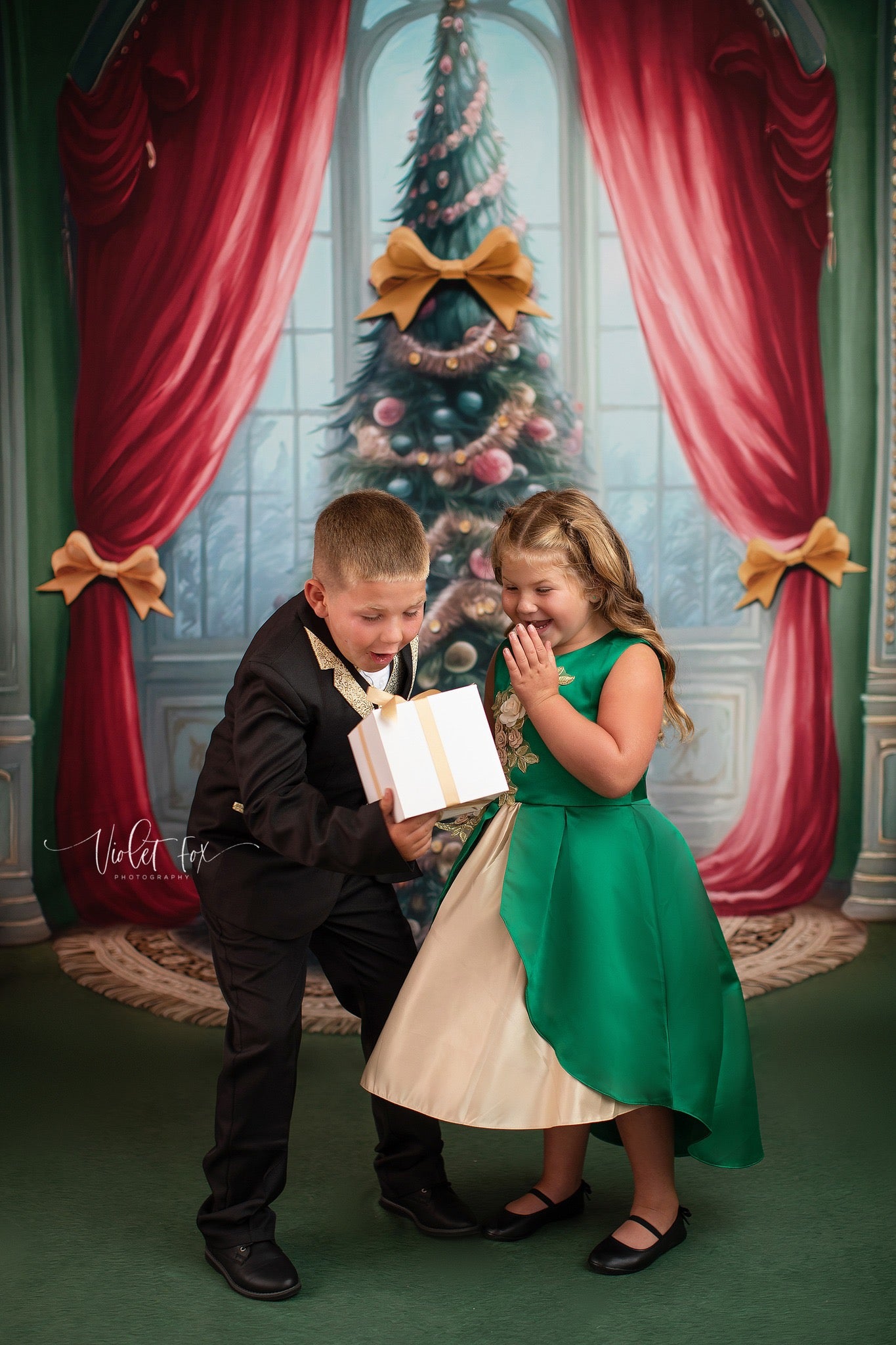 Christmas Wishes - All Green - with Sweep Option