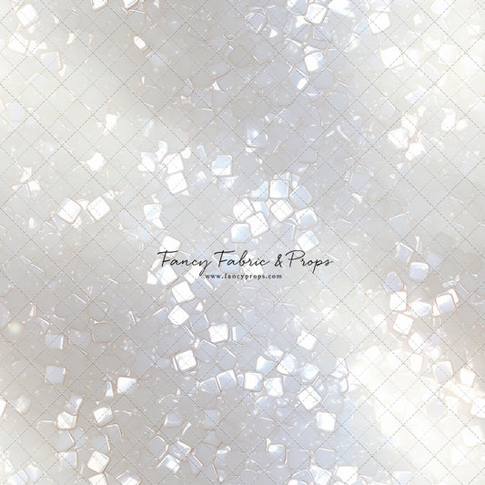Iridescent White Sparkle