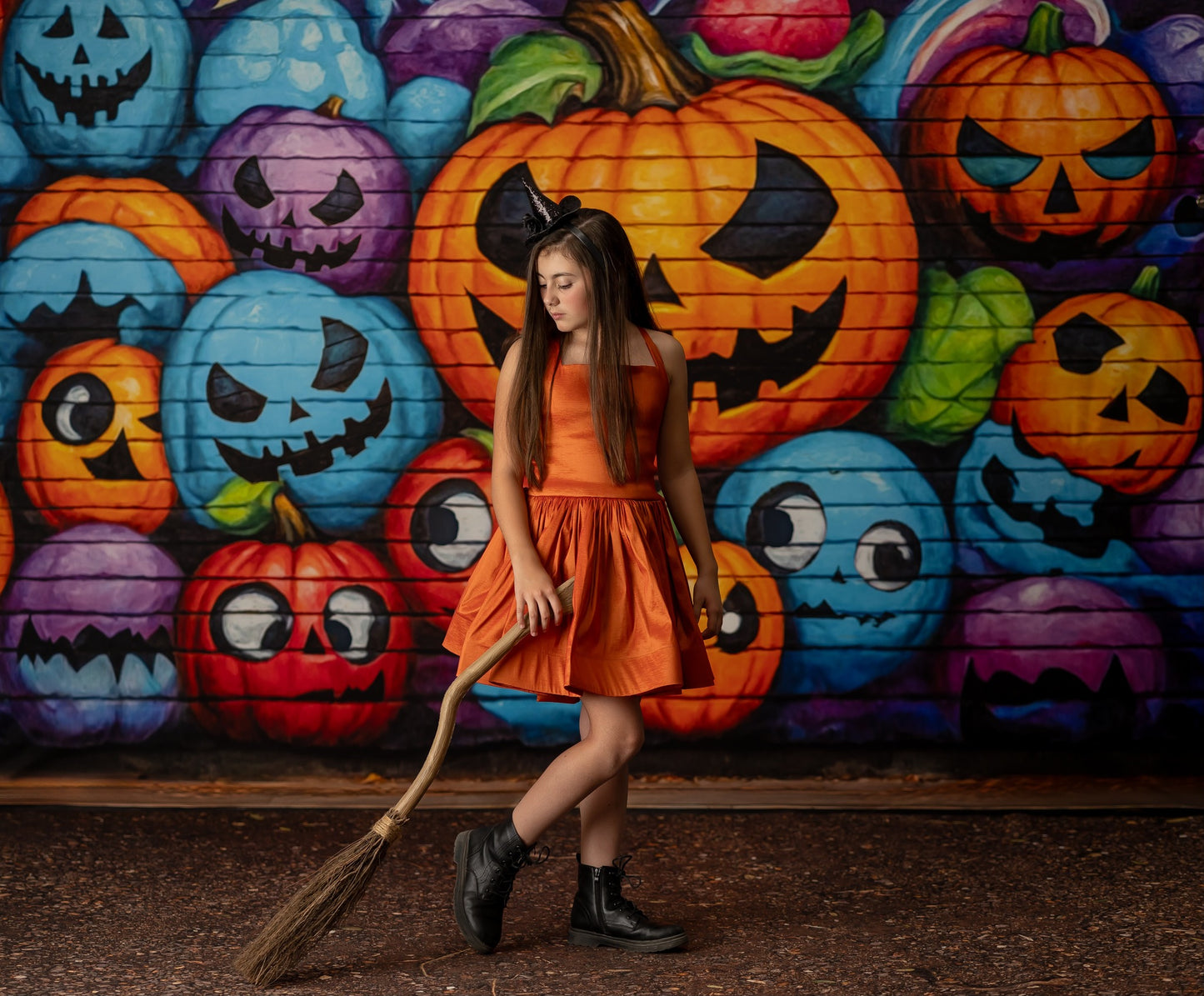 Jack-o-Lantern Graffiti Jam - With Sweep Option