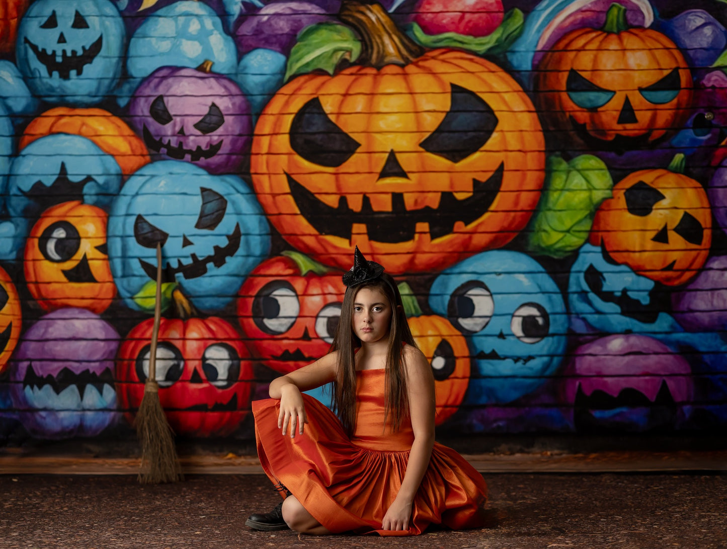 Jack-o-Lantern Graffiti Jam - With Sweep Option