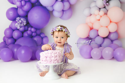Jazzy Lilac Balloon Arch