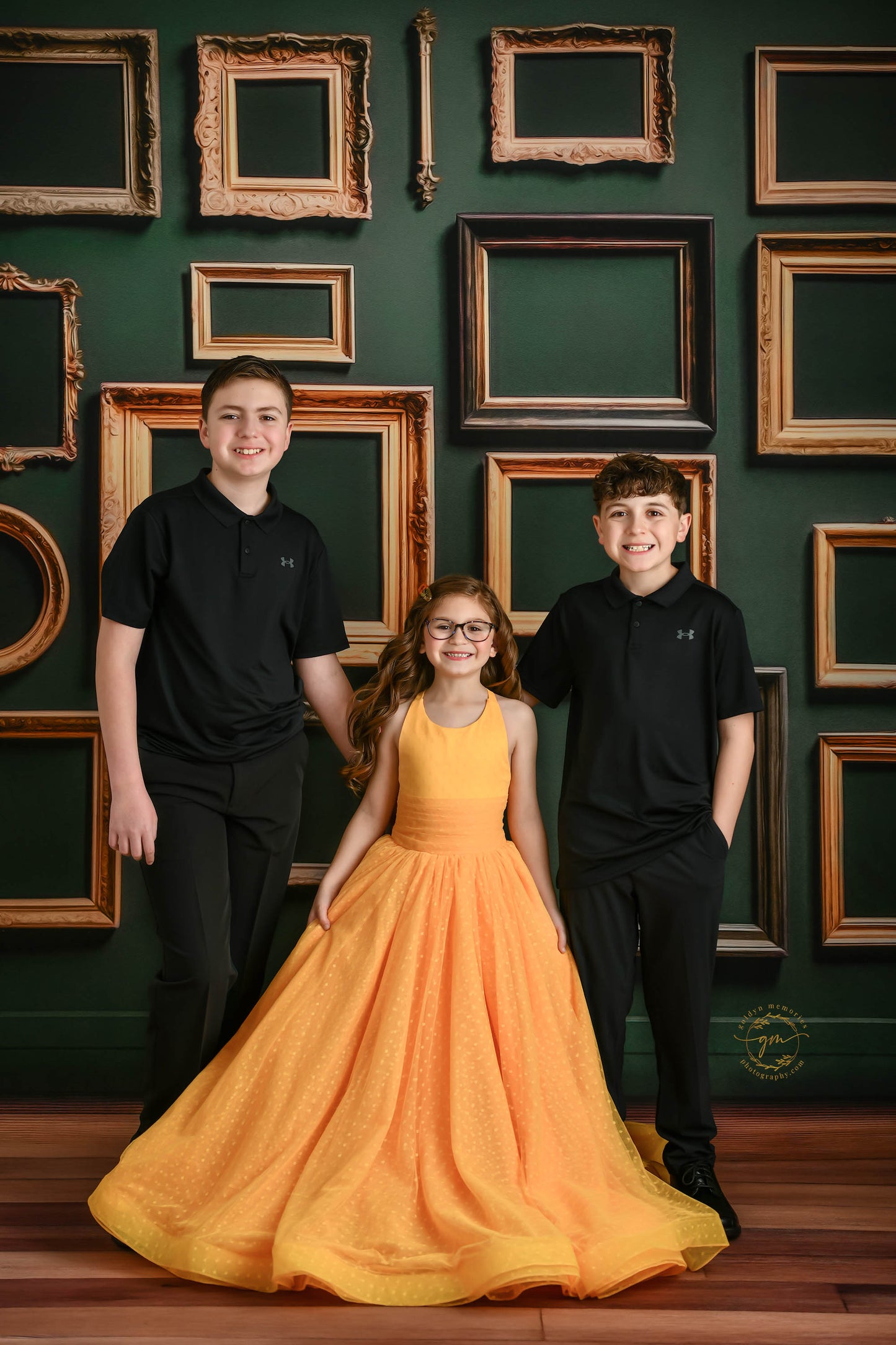 Jewel Frames - Green - With Sweep Option