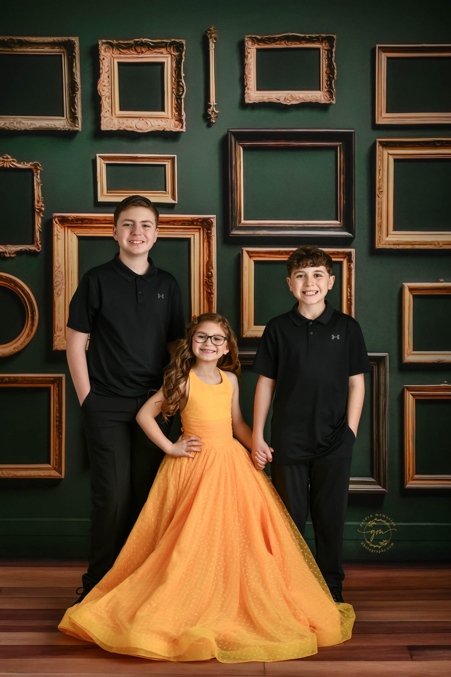 Jewel Frames - Green - With Sweep Option