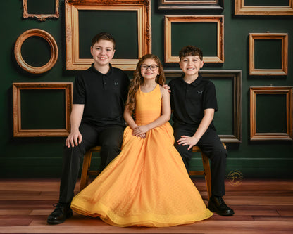 Jewel Frames - Green - With Sweep Option