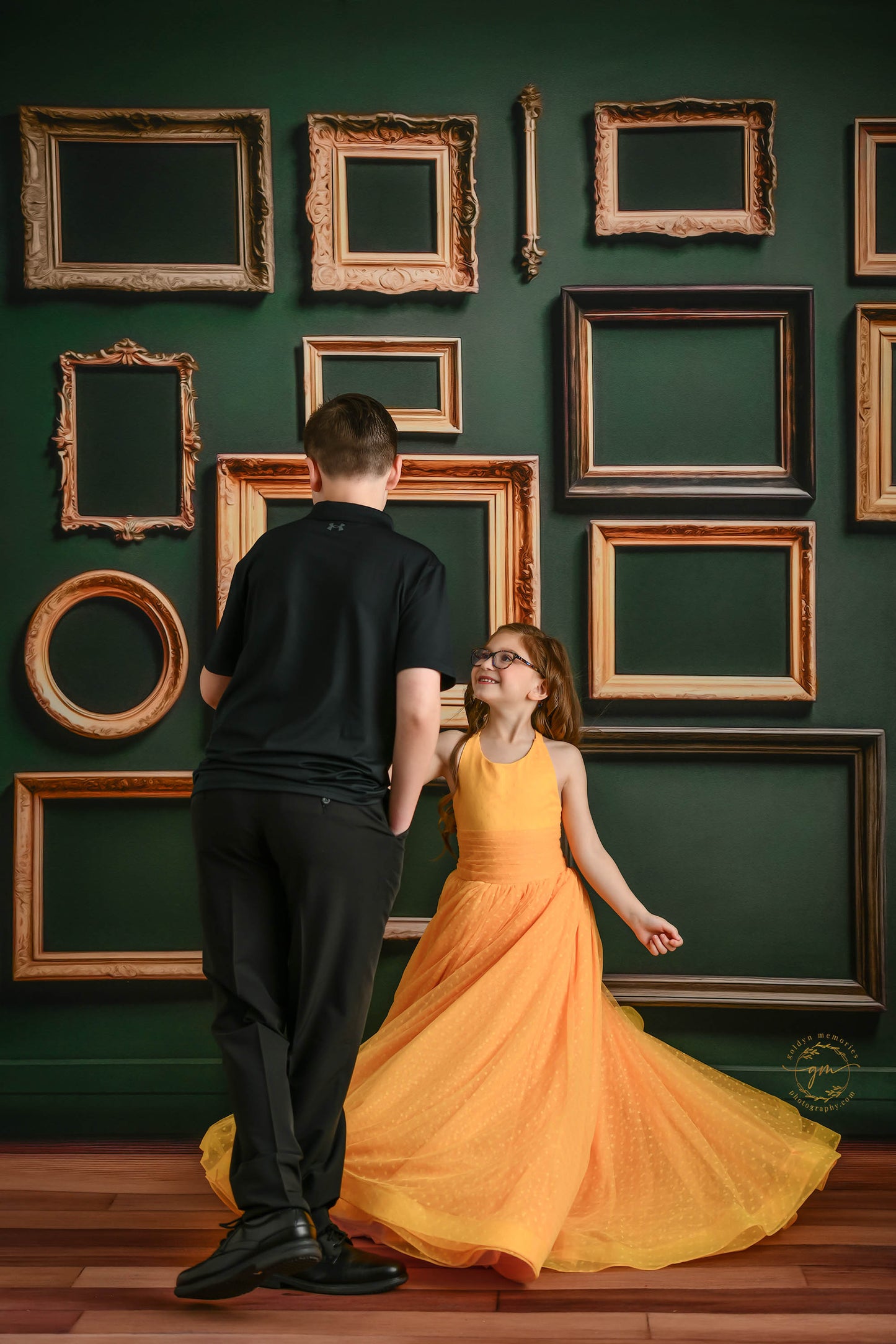 Jewel Frames - Green - With Sweep Option