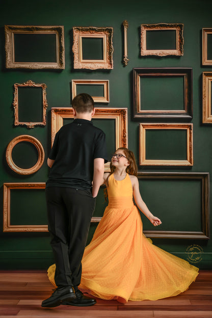 Jewel Frames - Green - With Sweep Option