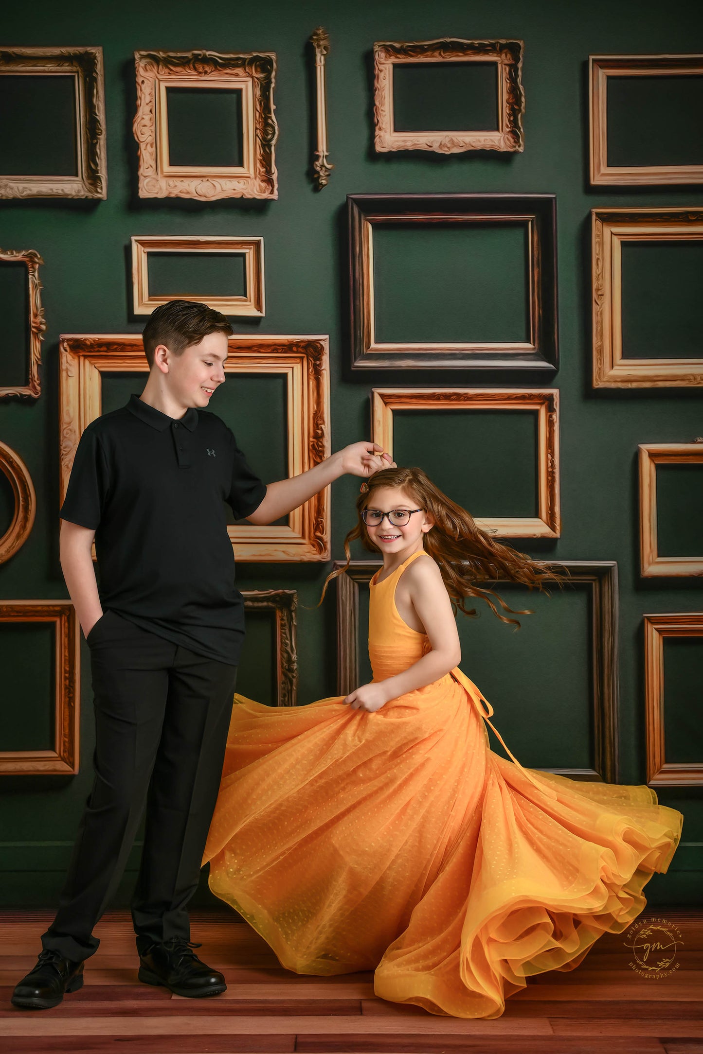 Jewel Frames - Green - With Sweep Option