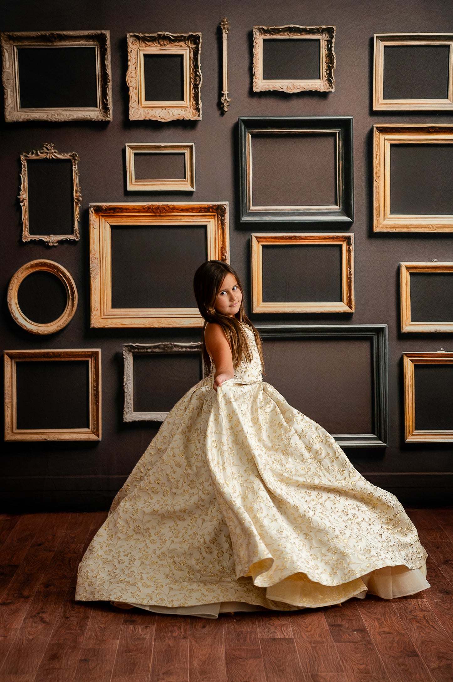 Jewel Frames - Brown - With Sweep Option