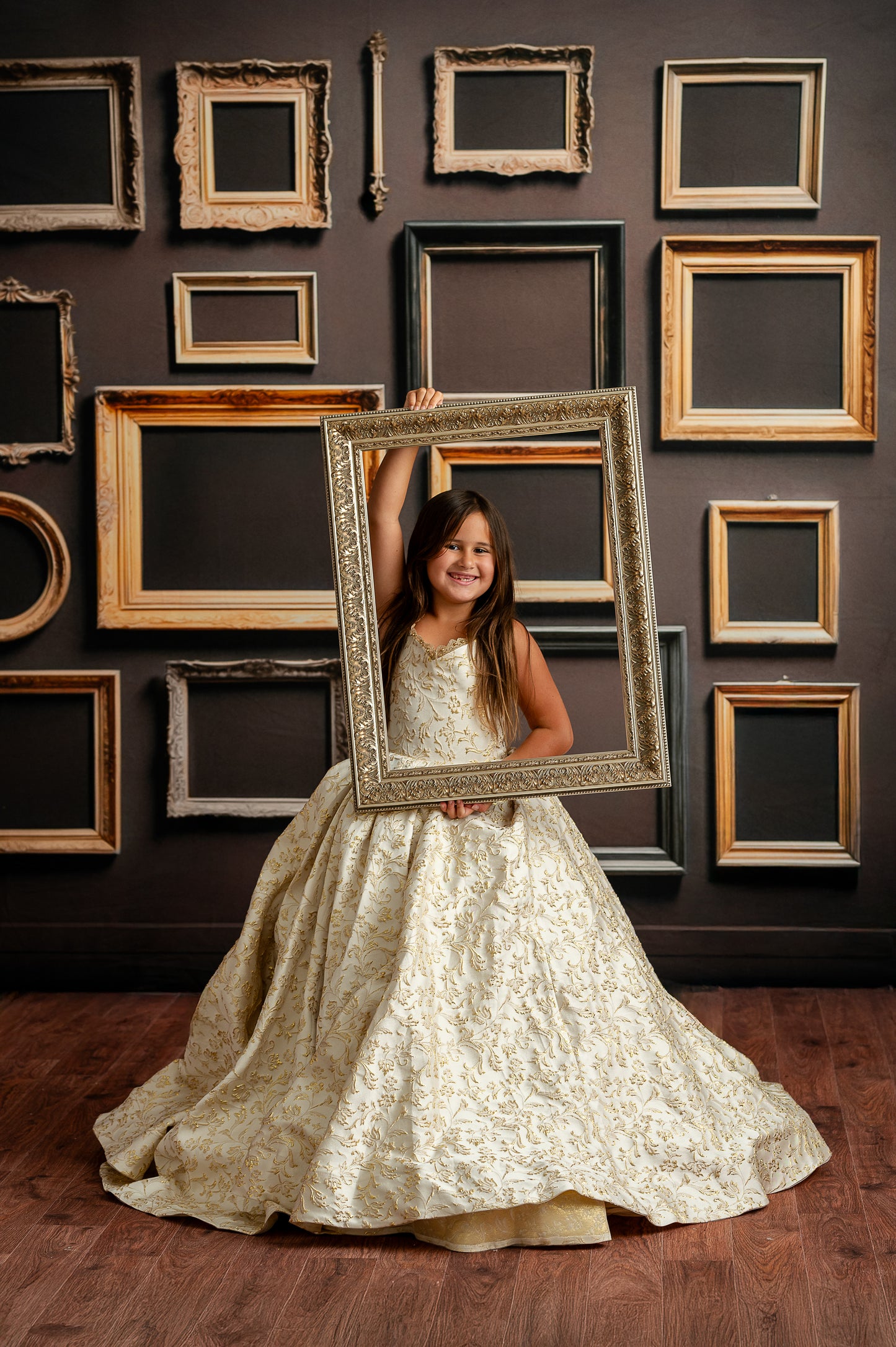 Jewel Frames - Brown - With Sweep Option