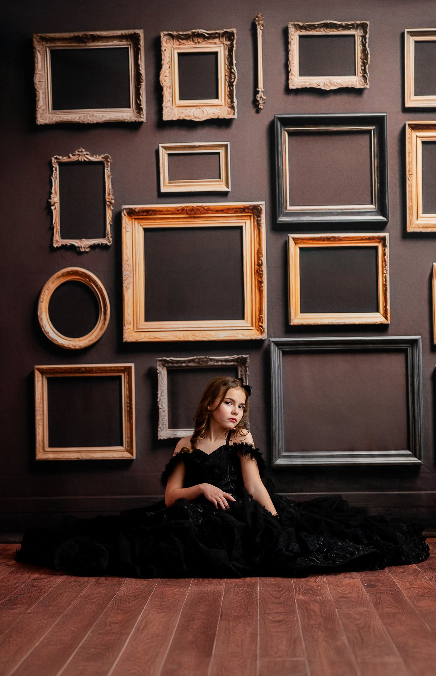 Jewel Frames - Brown - With Sweep Option