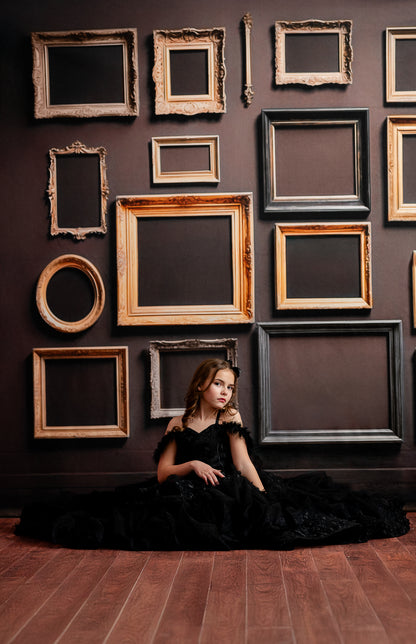 Jewel Frames - Brown - With Sweep Option