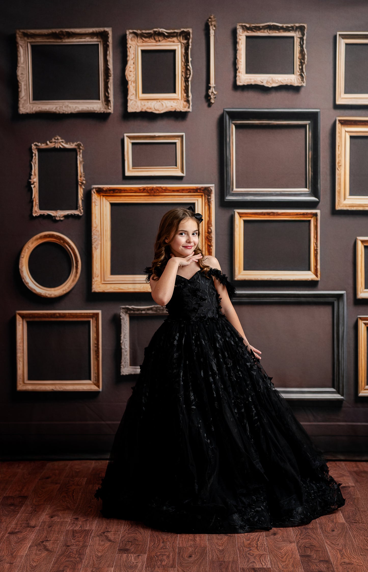 Jewel Frames - Brown - With Sweep Option