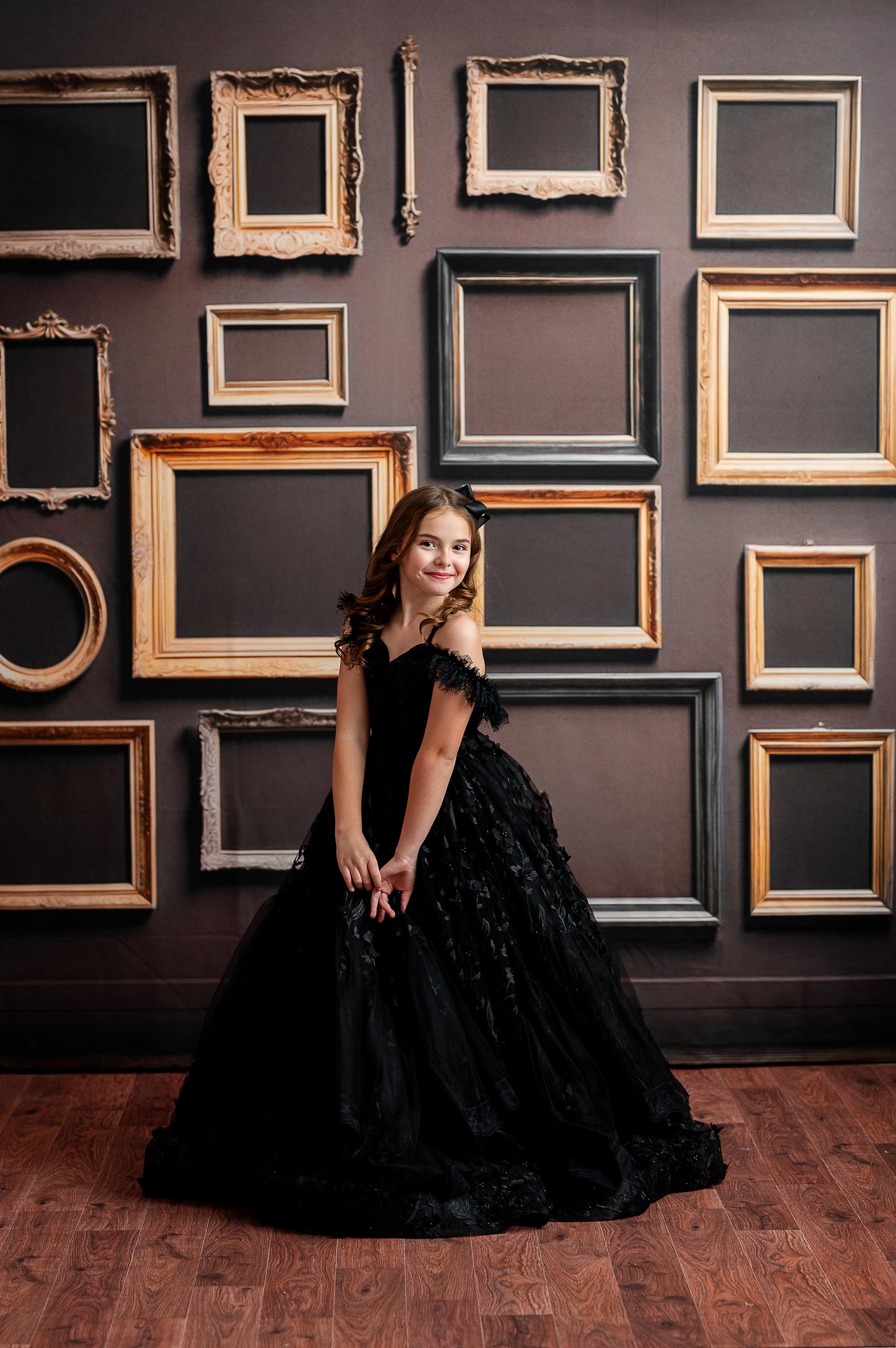 Jewel Frames - Brown - With Sweep Option