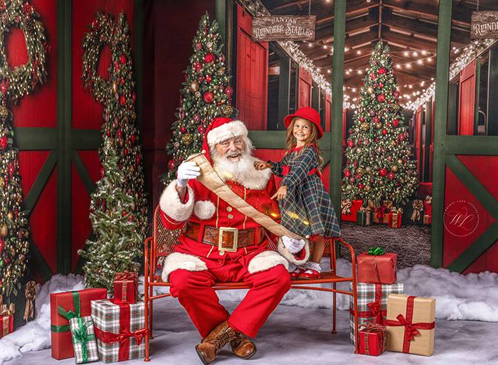 Santa's Jolly Reindeer Stable - No Reindeer