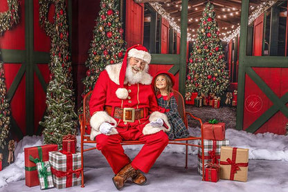 Jolly Reindeer Barn - No Reindeer - 2pc Room