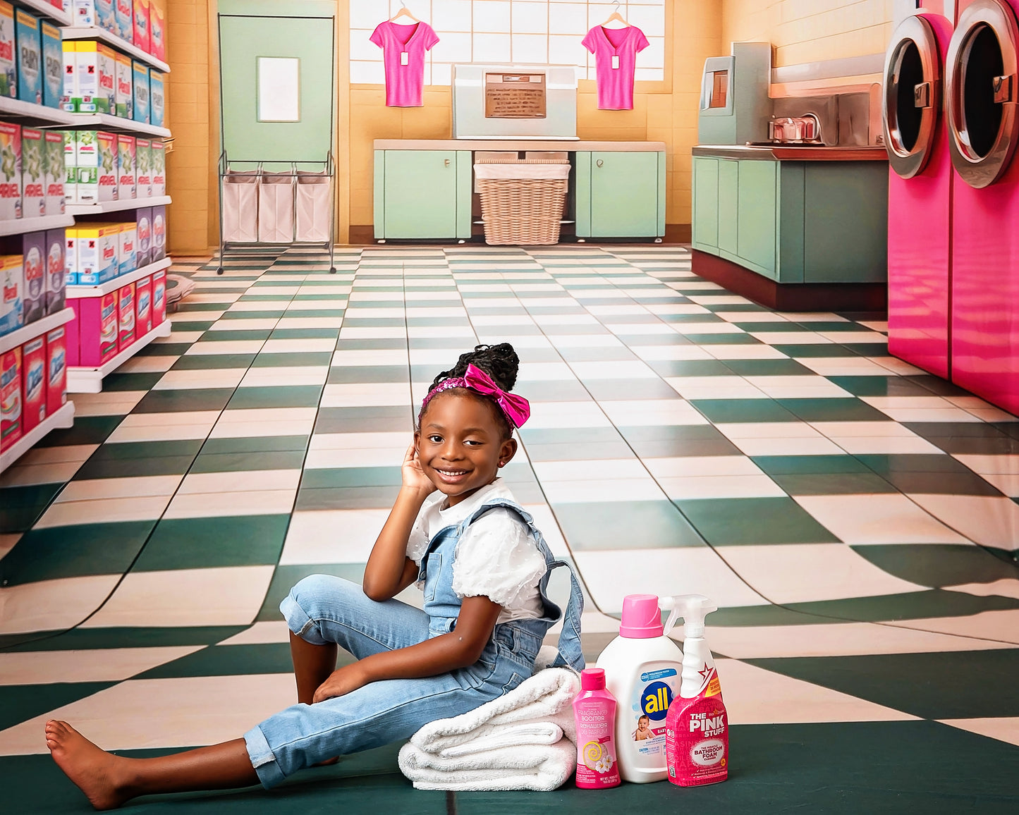 Laundry Day - Yellow - With Sweep Option