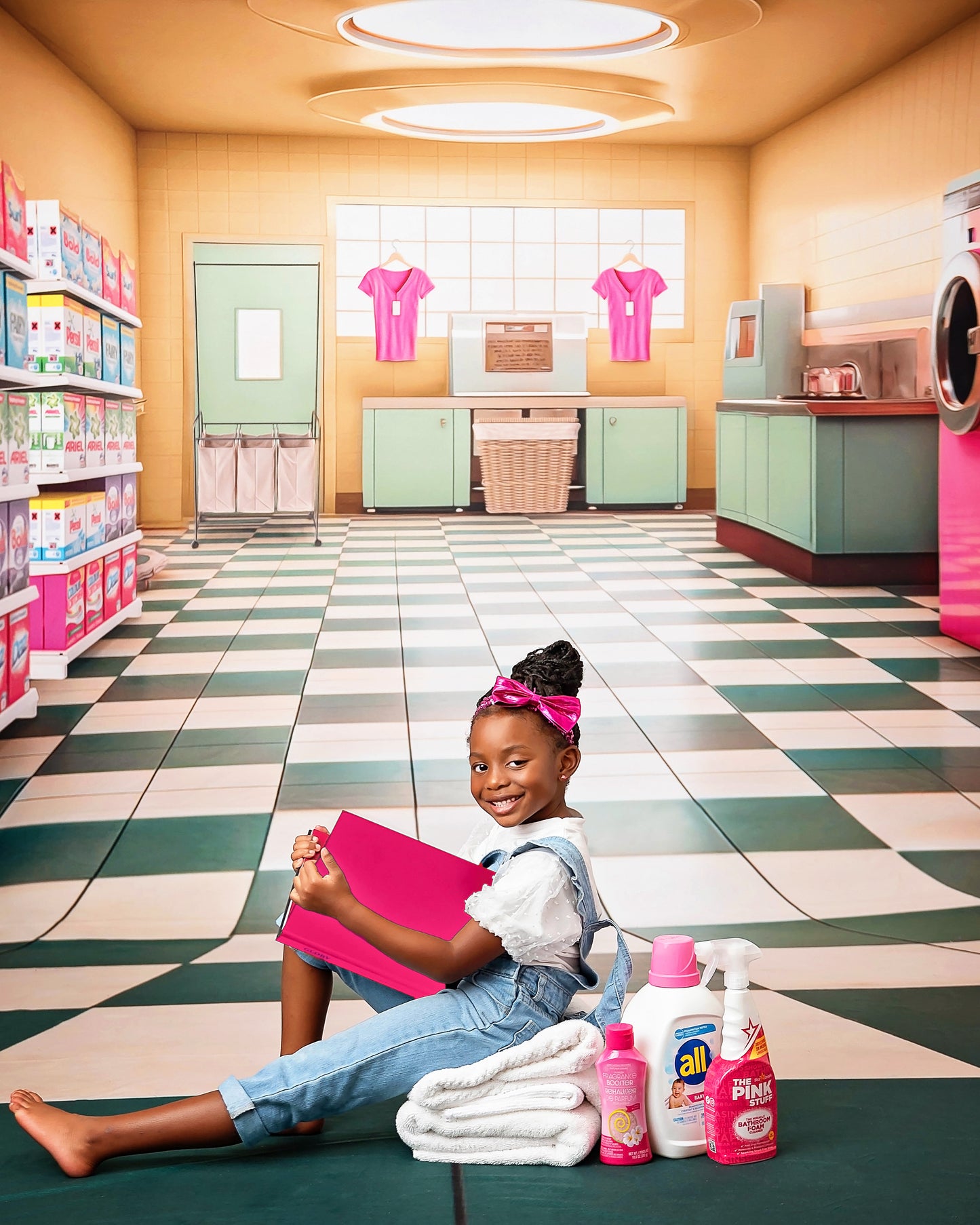 Laundry Day - Yellow - With Sweep Option