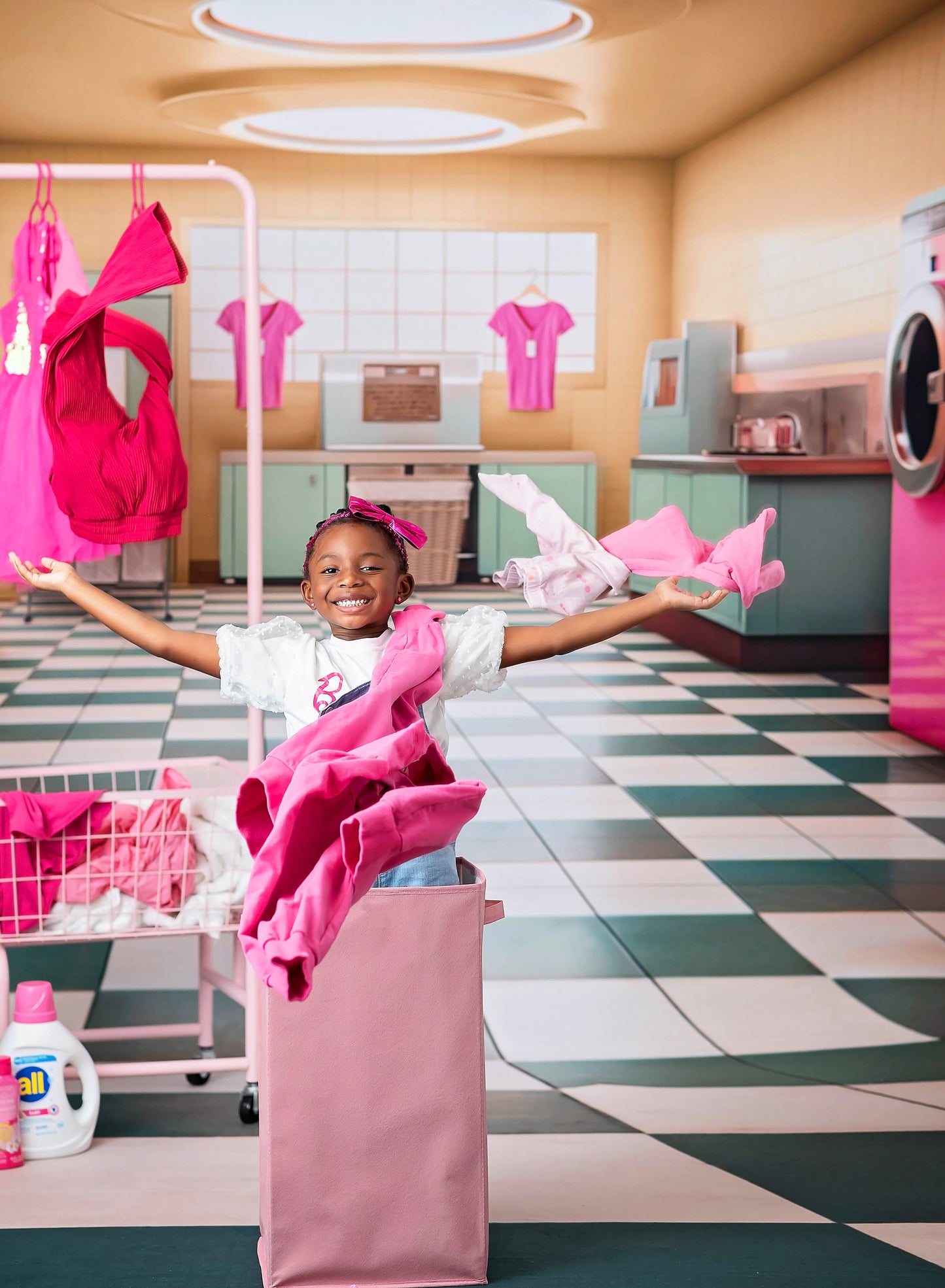 Laundry Day - Yellow - With Sweep Option