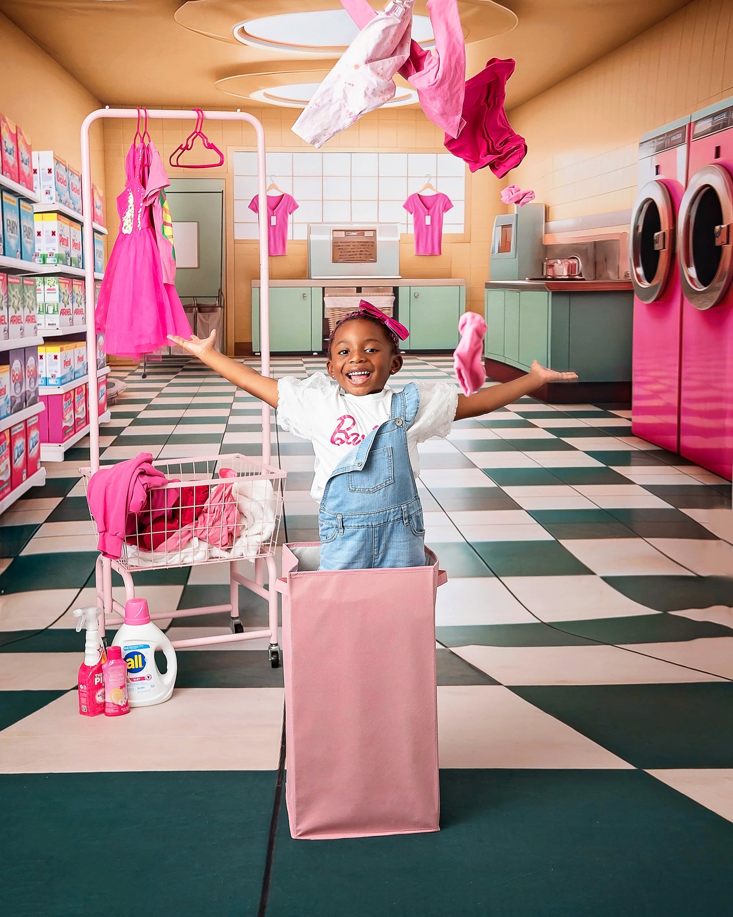 Laundry Day - Yellow - With Sweep Option