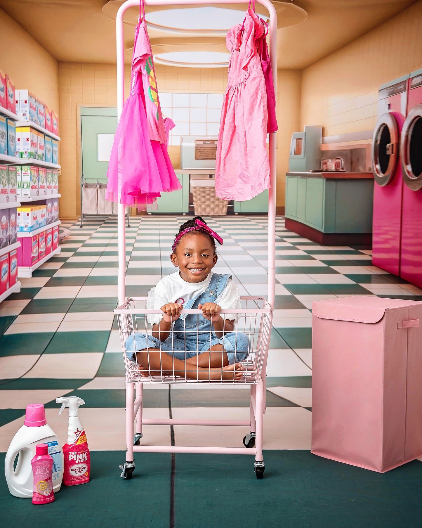 Laundry Day - Yellow - With Sweep Option