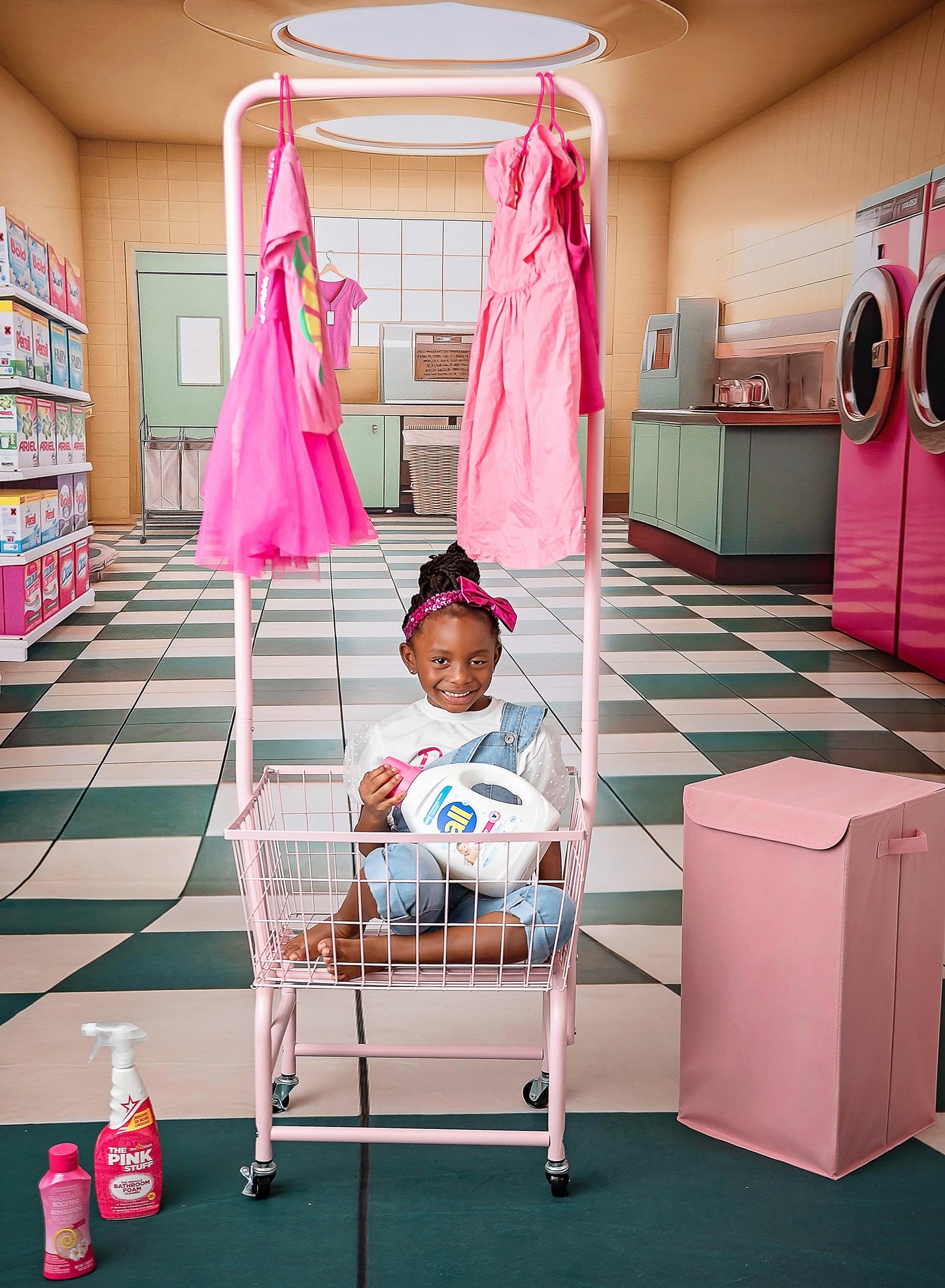 Laundry Day - Yellow - With Sweep Option