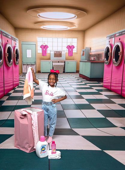 Laundry Day - Yellow With Double Washers- With Sweep Option