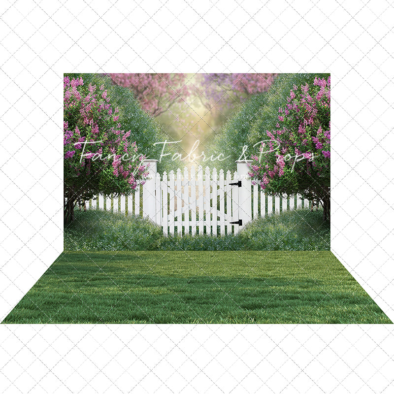 Lilac Garden Gate 2pc Set – Fancy Fabric & Props