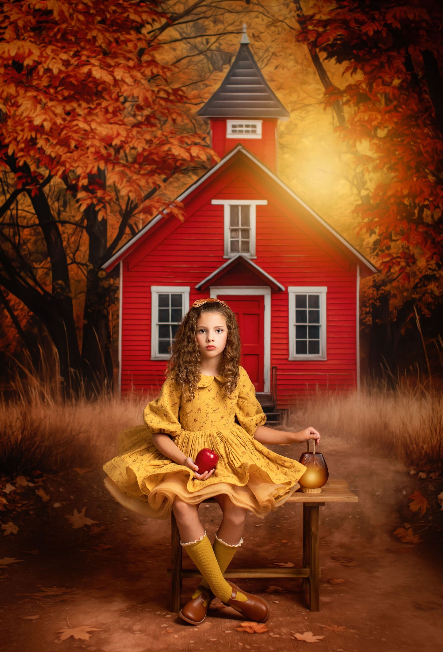 Little Red Schoolhouse - With Sweep Option