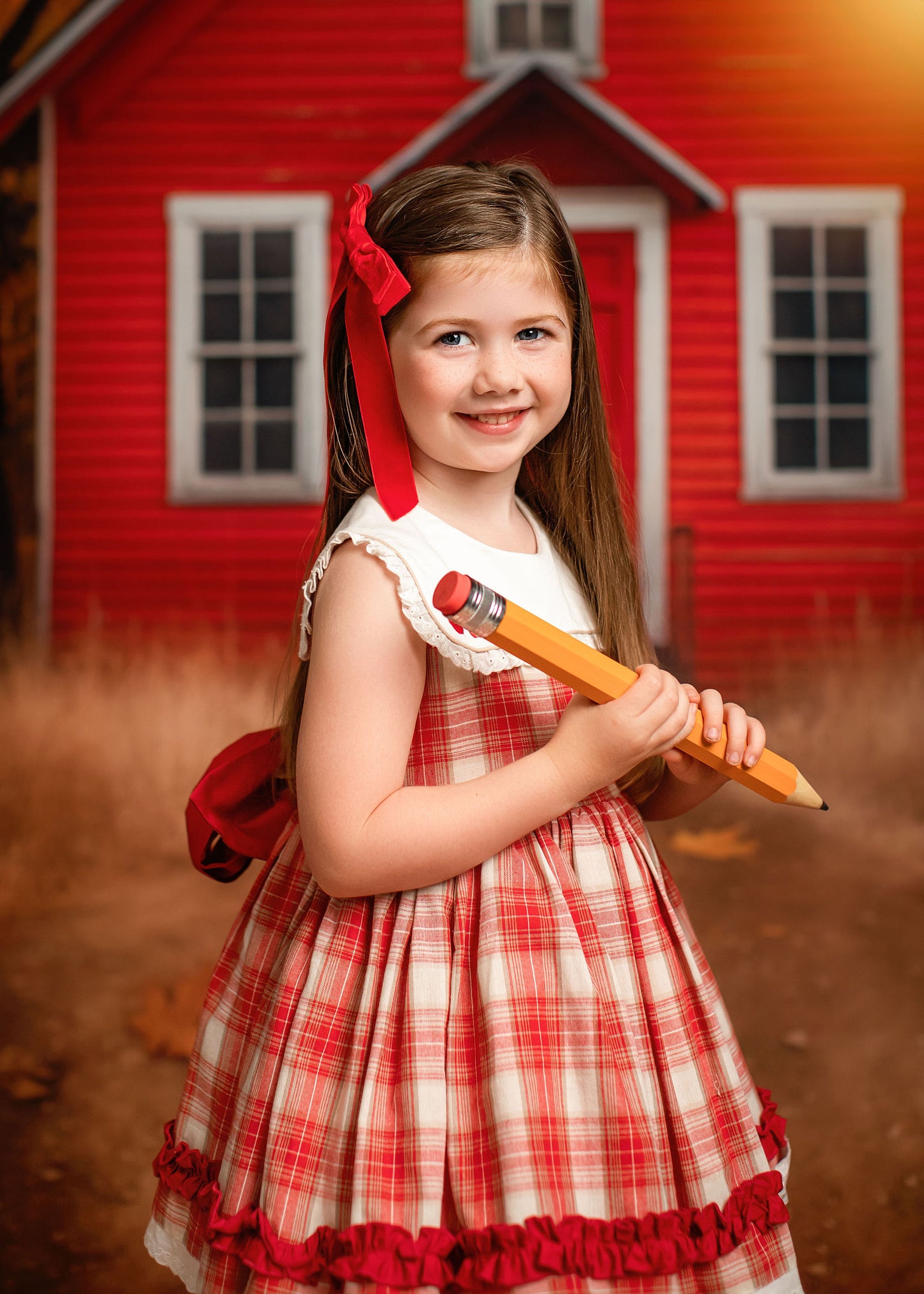Little Red Schoolhouse - With Sweep Option