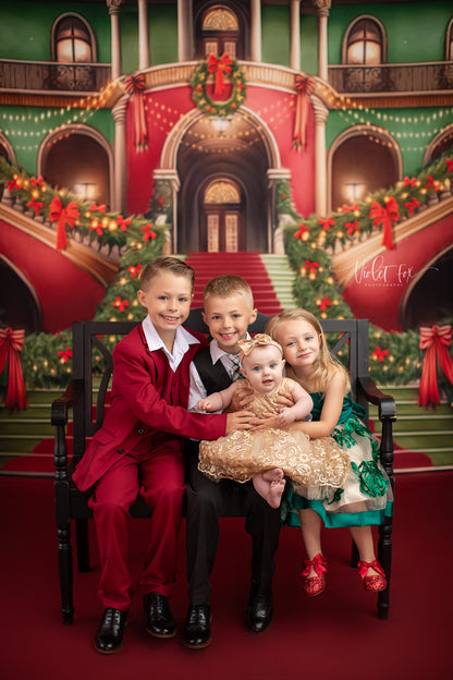 Merry Mansion- Red Rug - with Sweep Option