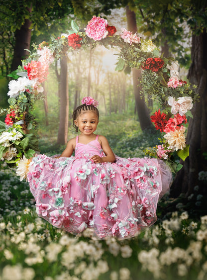 Lush Flowering Forest