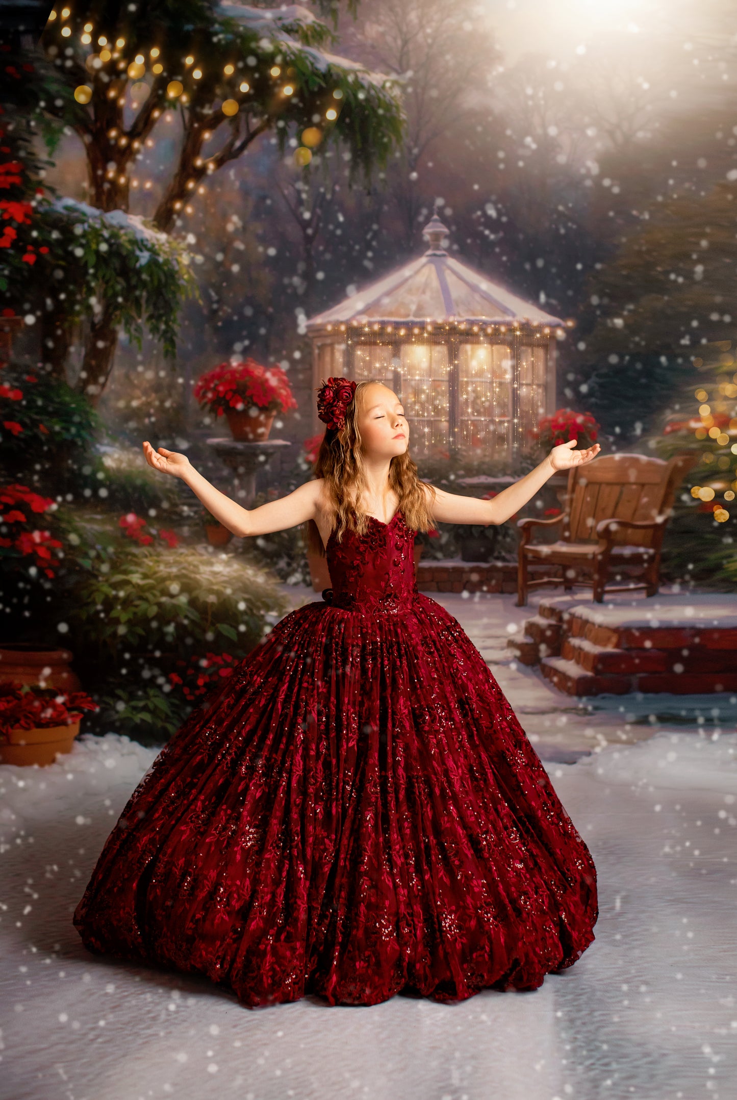 Merry Holiday Entry - Brown Door - Room