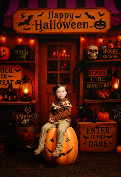 Haunted Harvest Stand - with Sweep Option