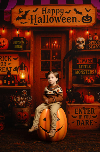 Haunted Harvest Stand - with Sweep Option