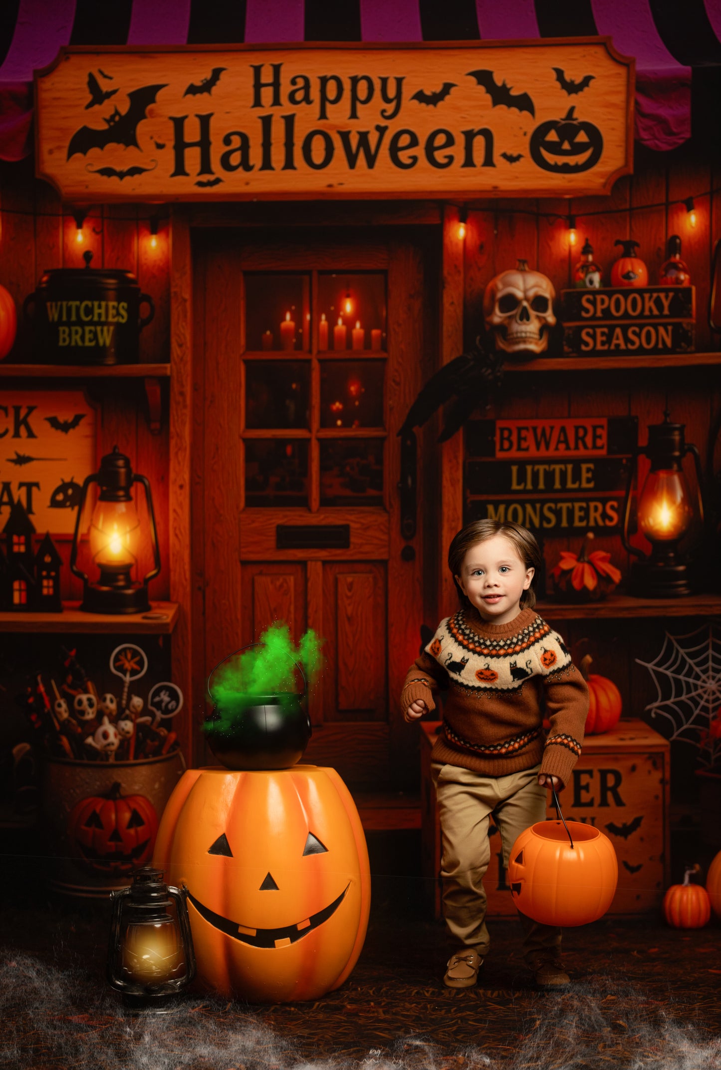 Haunted Harvest Stand - with Sweep Option