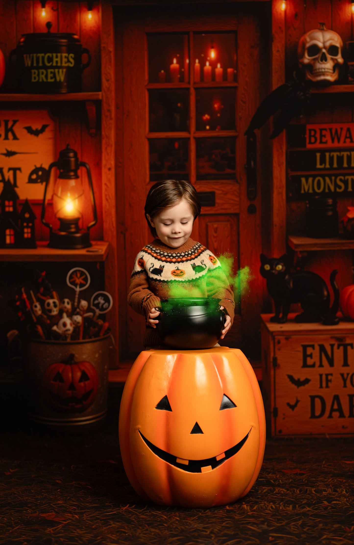 Haunted Harvest Stand - with Sweep Option